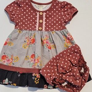 Matilda Jane 2 piece floral fall set 6-12m
